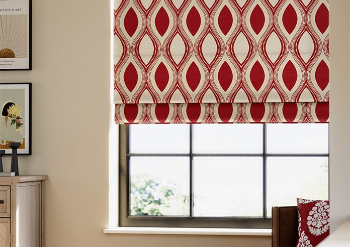 Kasian, Red - Roman Blind - Image 5